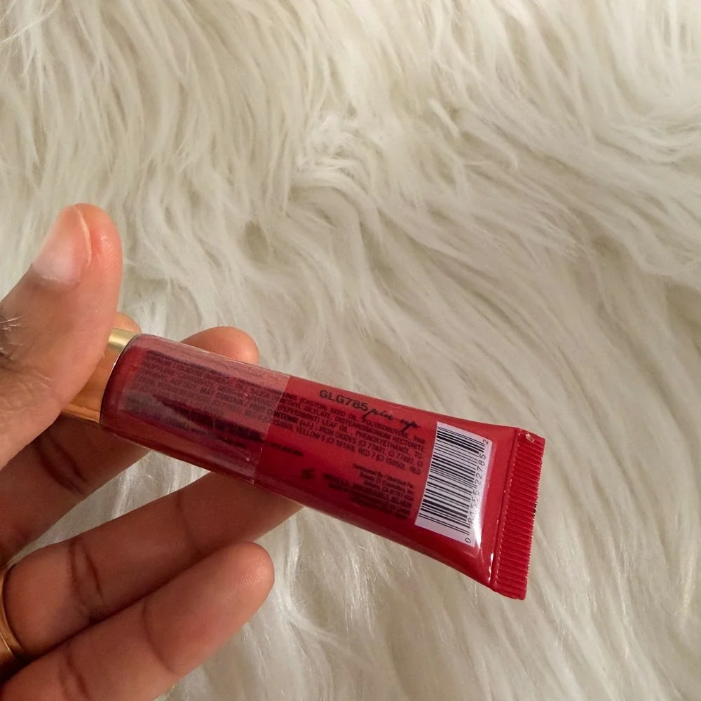 L.A. Girl Glazed Lip Paint Women 0.4oz Pin-Up Red New Glossy Liquid Lipstick GL